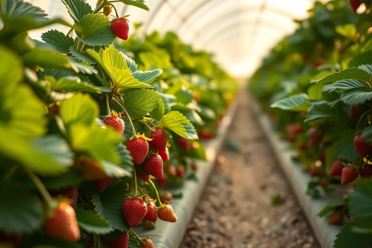 Smart Fabric Helps Strawberry Plants Triple Their Fruit